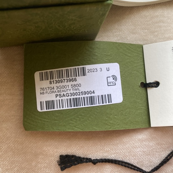 GUCCI GG SILK BOW SCARF - Picture 12 of 14